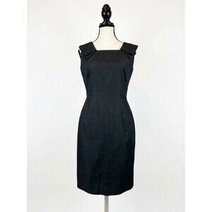 Banana Republic Dress 2 NWOT Charcoal Sleeveless Lined Sheath Business Office